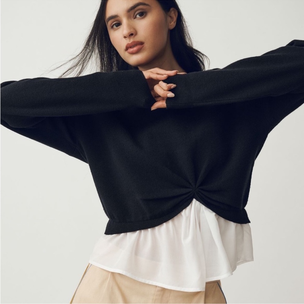 NWT Maeve The Gemini Twofer Pullover Sweater size‎ small